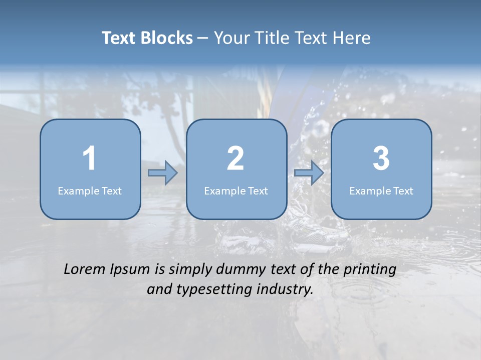 Active Staircase Race PowerPoint Template