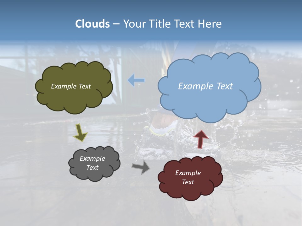 Active Staircase Race PowerPoint Template