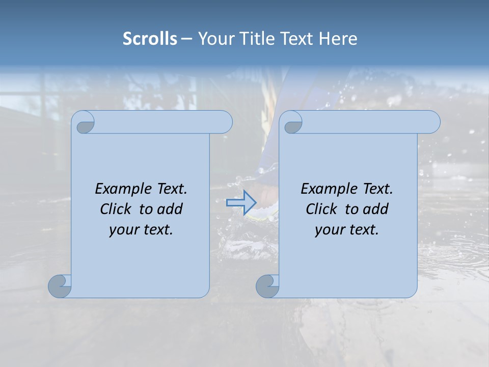 Active Staircase Race PowerPoint Template