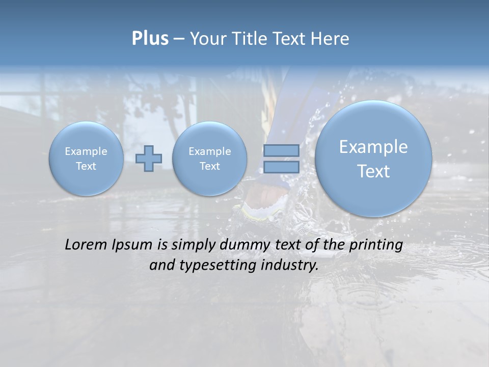 Active Staircase Race PowerPoint Template