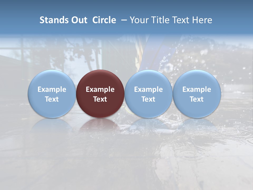 Active Staircase Race PowerPoint Template