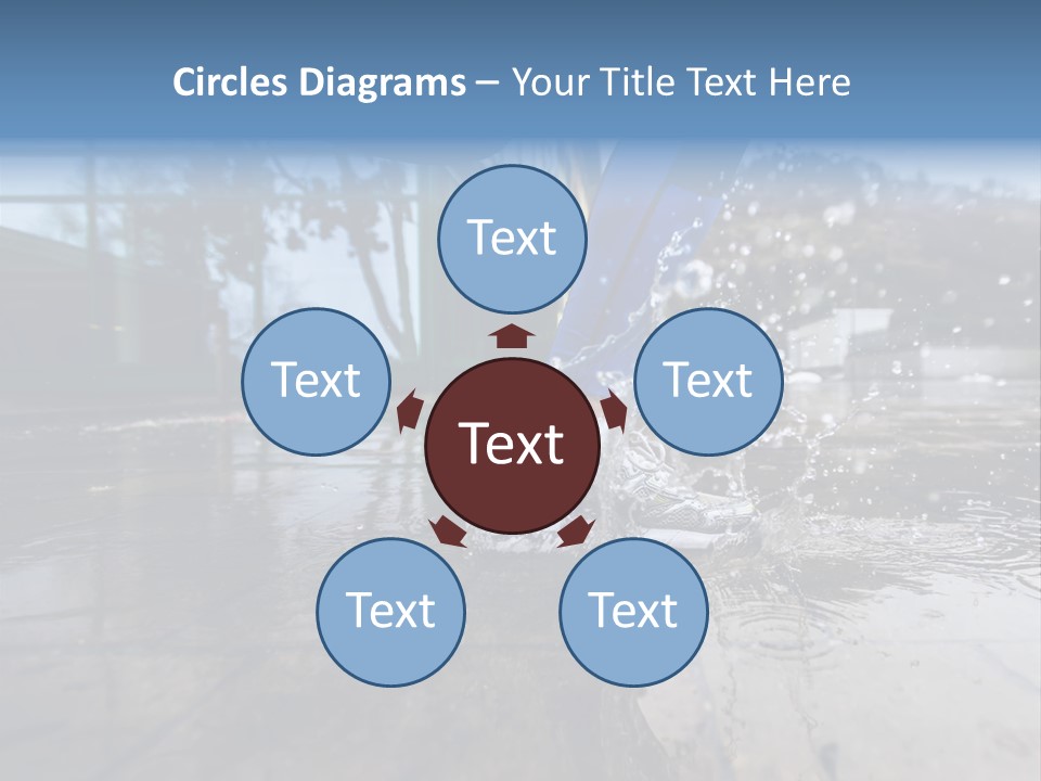 Active Staircase Race PowerPoint Template