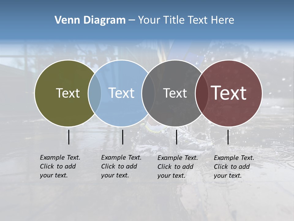 Active Staircase Race PowerPoint Template