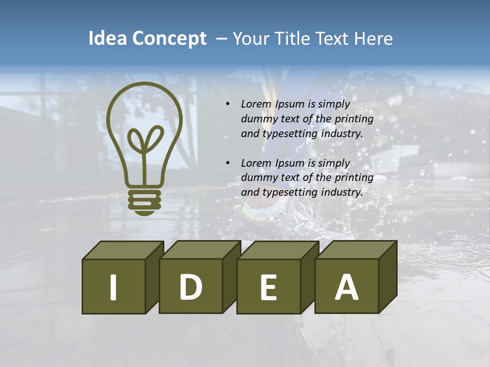 Active Staircase Race PowerPoint Template