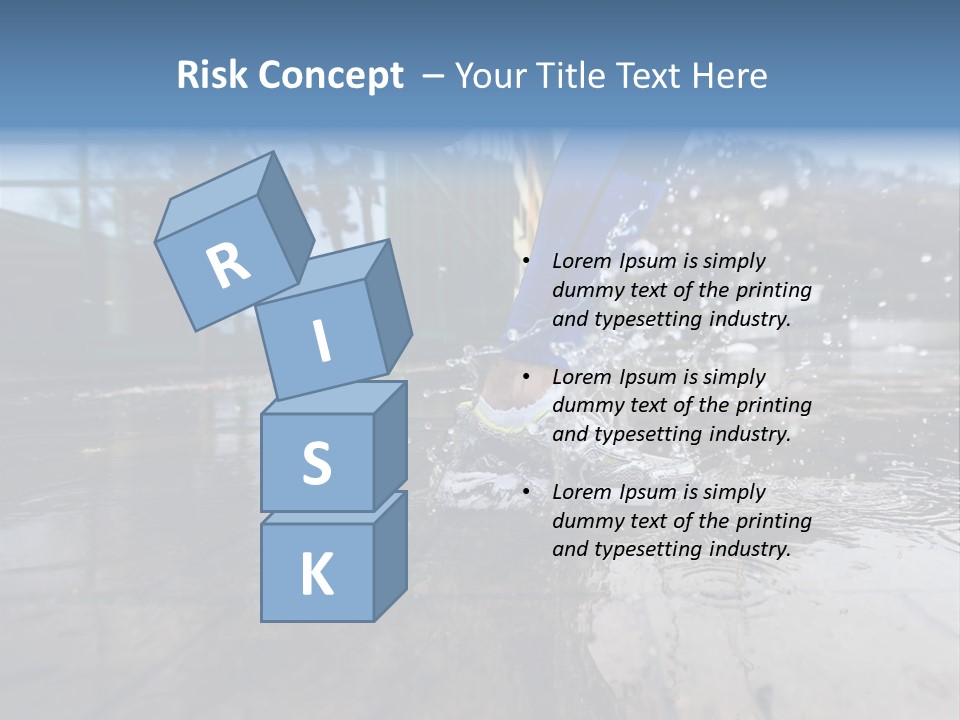 Active Staircase Race PowerPoint Template