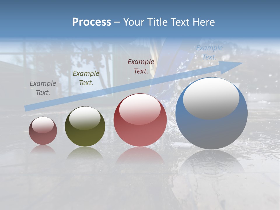 Active Staircase Race PowerPoint Template