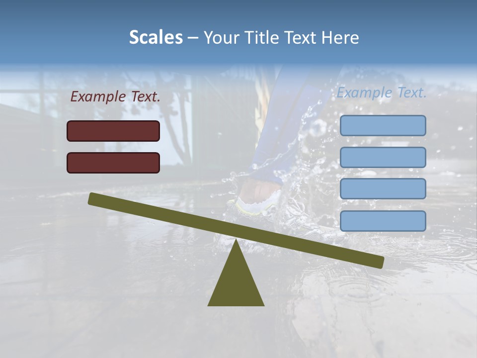 Active Staircase Race PowerPoint Template
