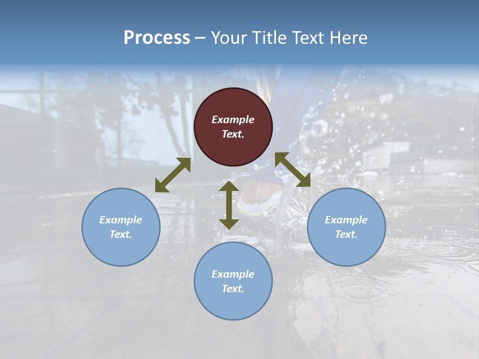 Active Staircase Race PowerPoint Template