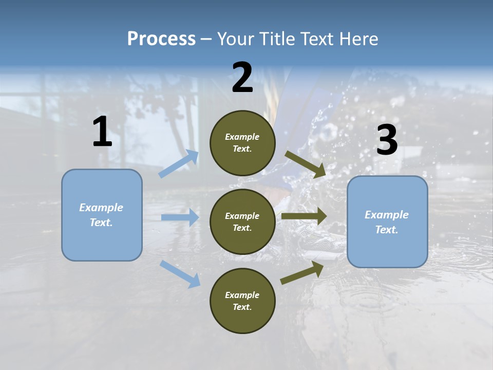 Active Staircase Race PowerPoint Template