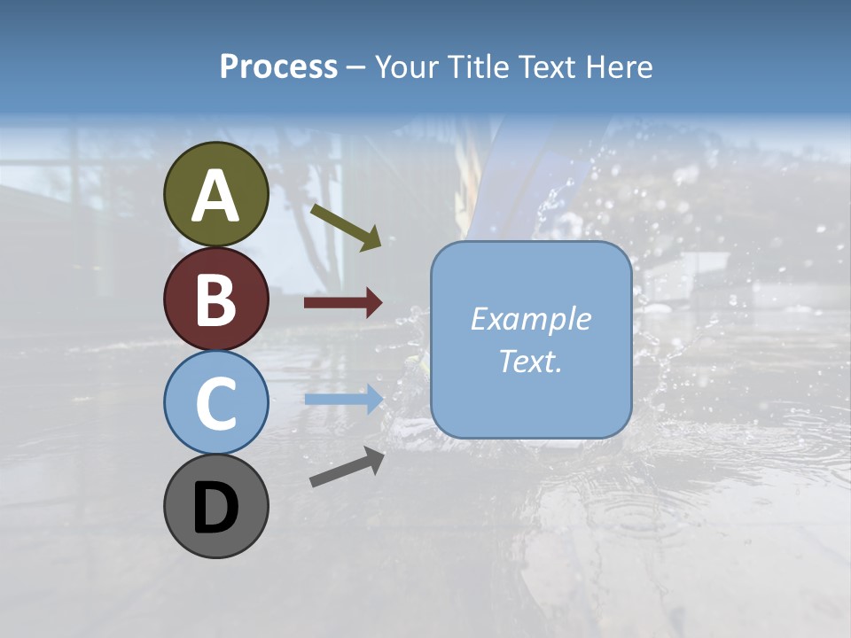 Active Staircase Race PowerPoint Template