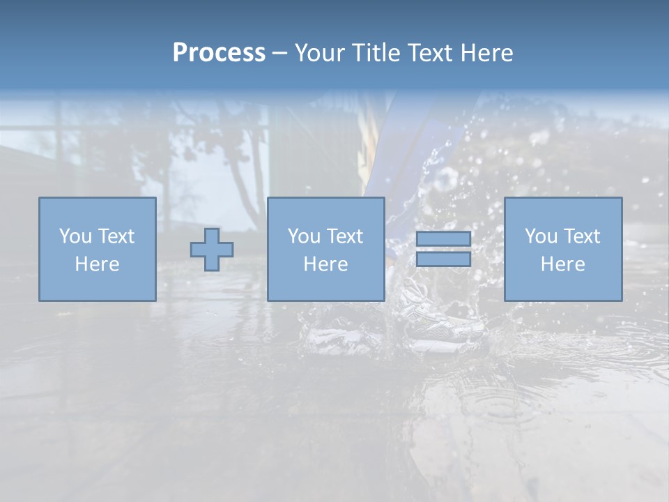 Active Staircase Race PowerPoint Template