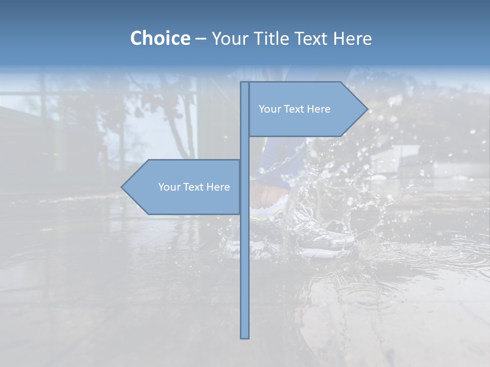 Active Staircase Race PowerPoint Template