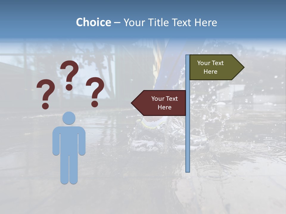 Active Staircase Race PowerPoint Template