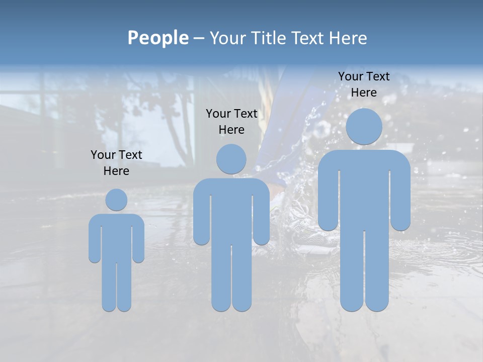 Active Staircase Race PowerPoint Template