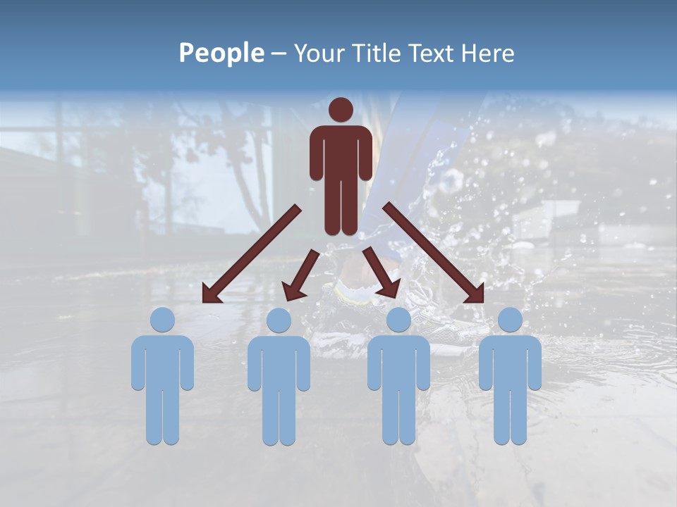 Active Staircase Race PowerPoint Template