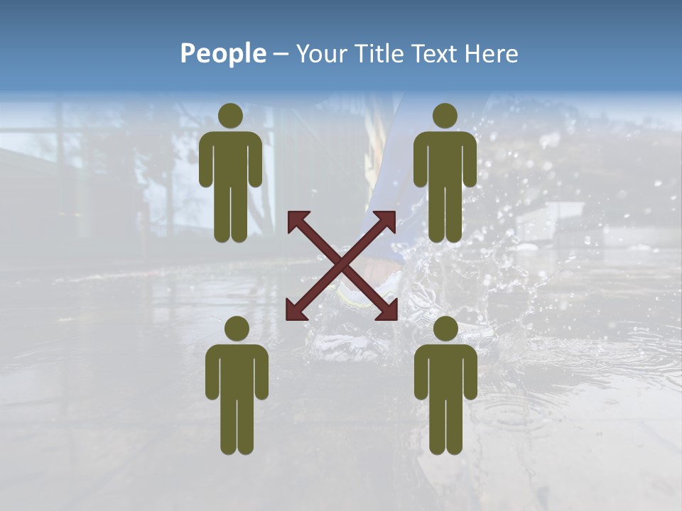 Active Staircase Race PowerPoint Template