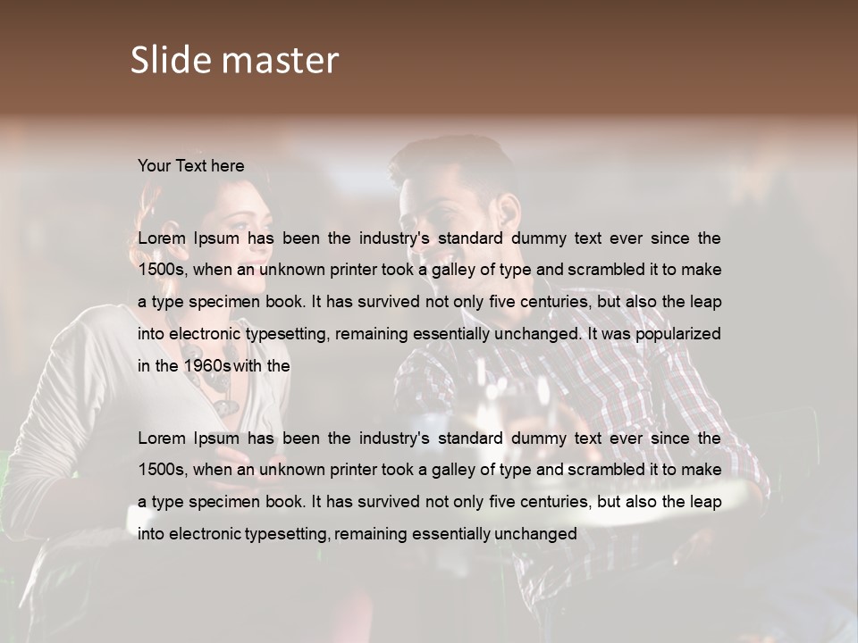 Sweethearts Table Beautiful PowerPoint Template