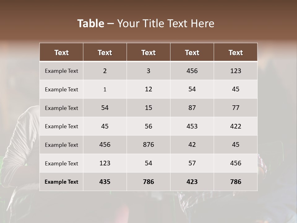 Sweethearts Table Beautiful PowerPoint Template