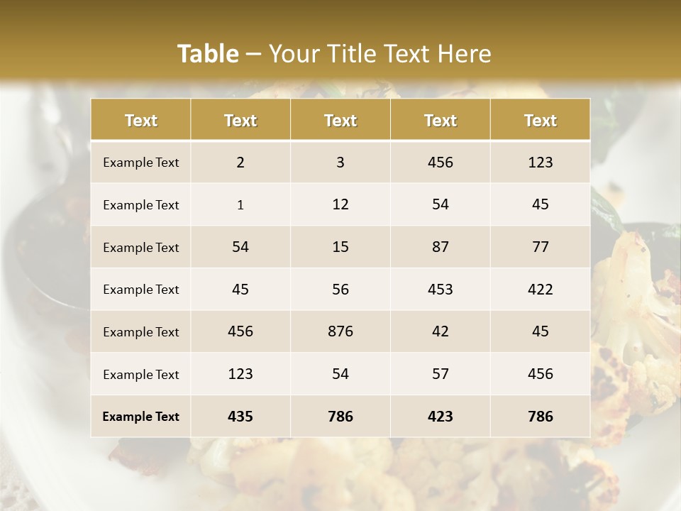 Dish Vegan Vegetarian PowerPoint Template