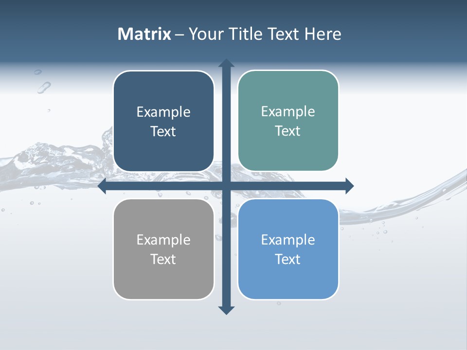 Closeup Clear Liquid PowerPoint Template