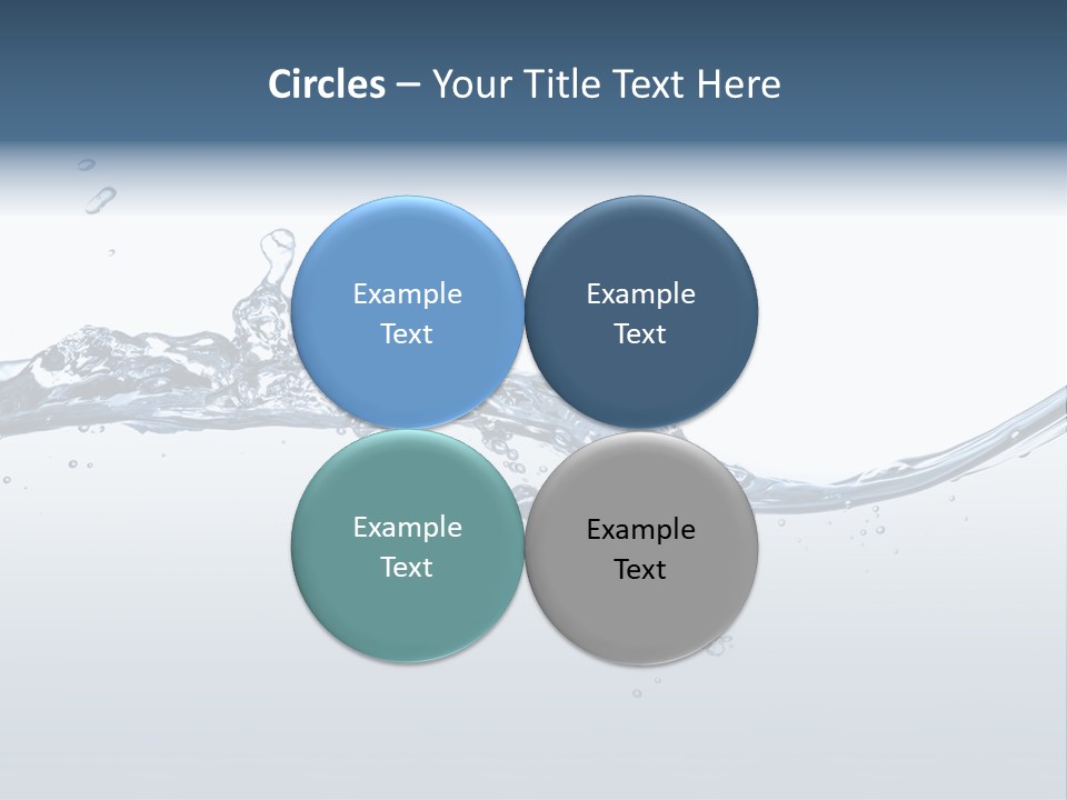 Closeup Clear Liquid PowerPoint Template