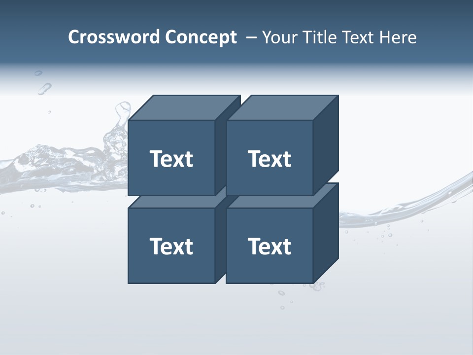 Closeup Clear Liquid PowerPoint Template