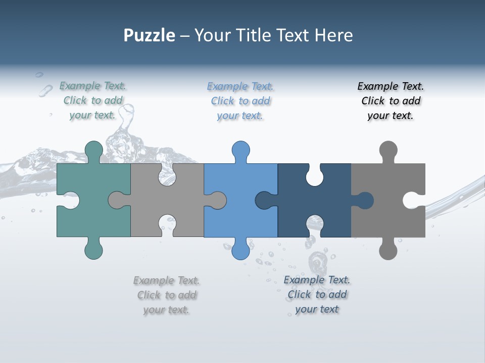 Closeup Clear Liquid PowerPoint Template