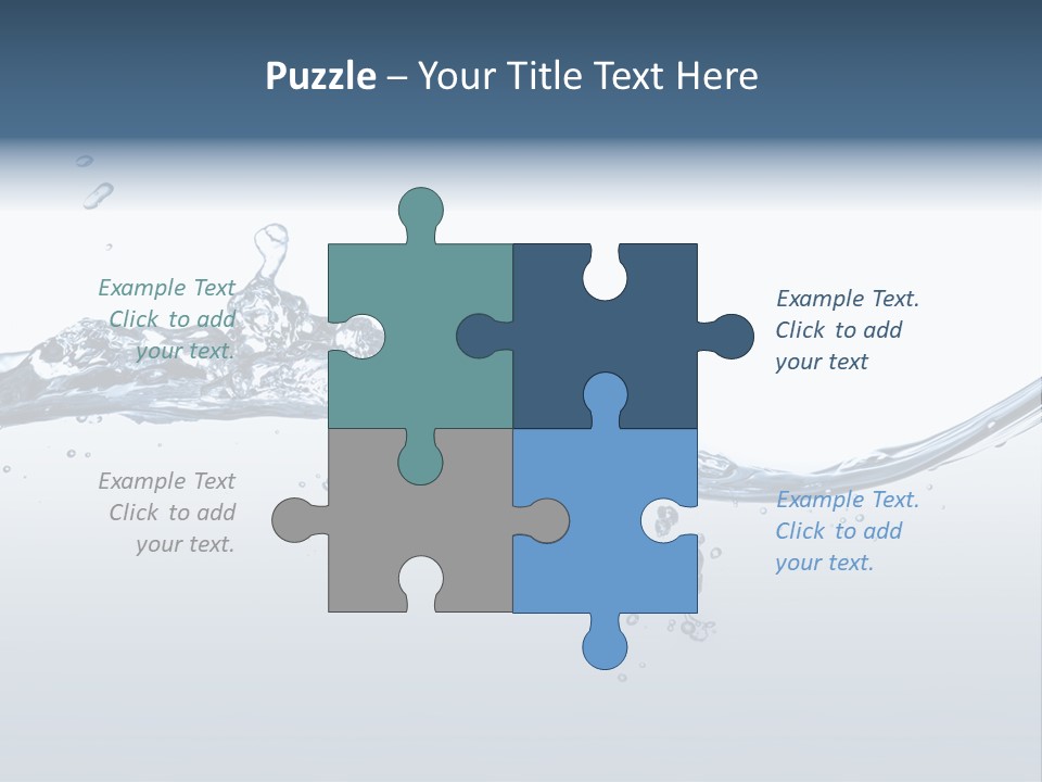 Closeup Clear Liquid PowerPoint Template