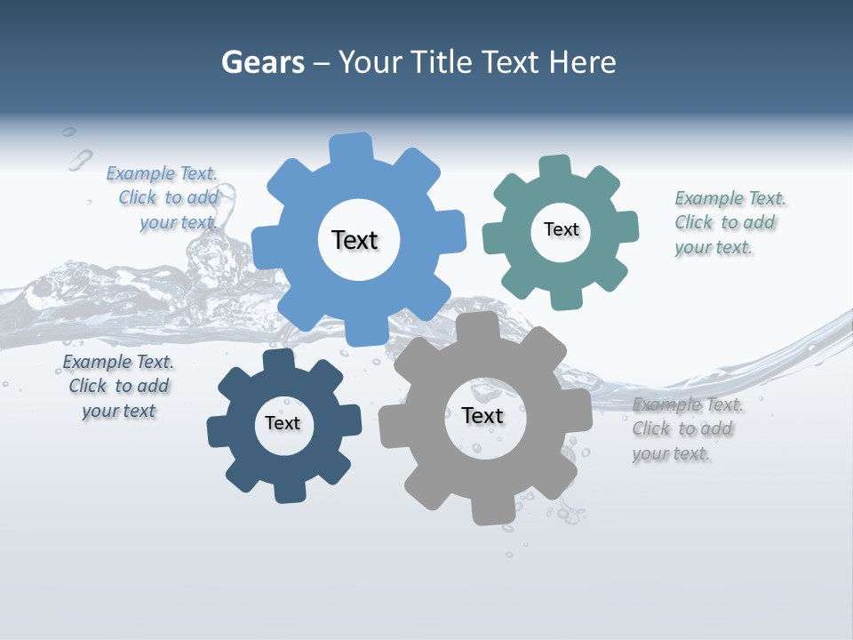 Closeup Clear Liquid PowerPoint Template