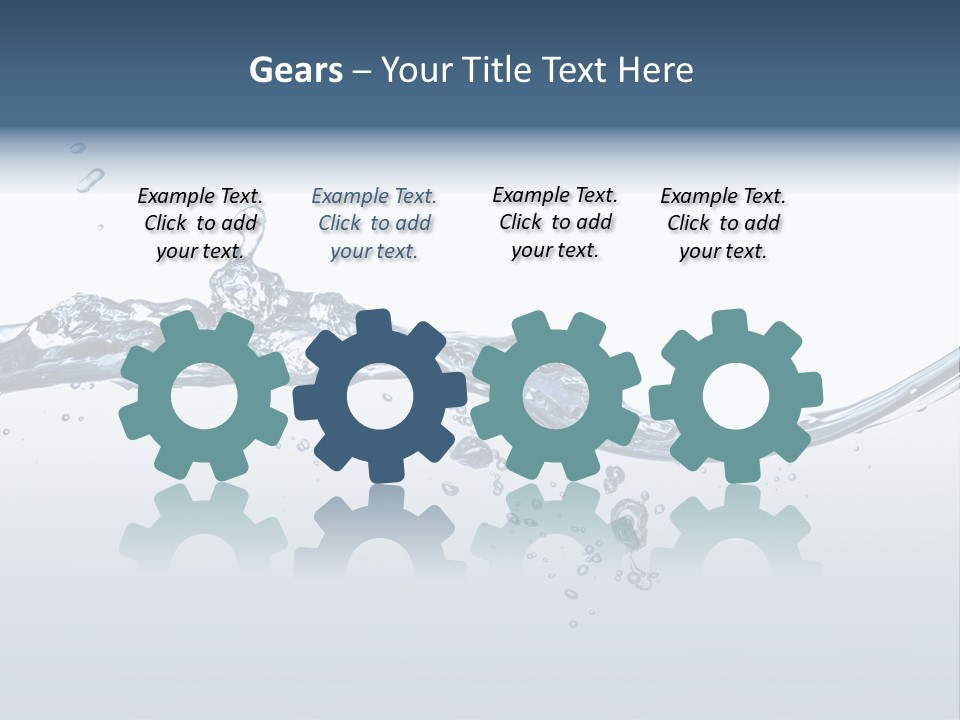 Closeup Clear Liquid PowerPoint Template