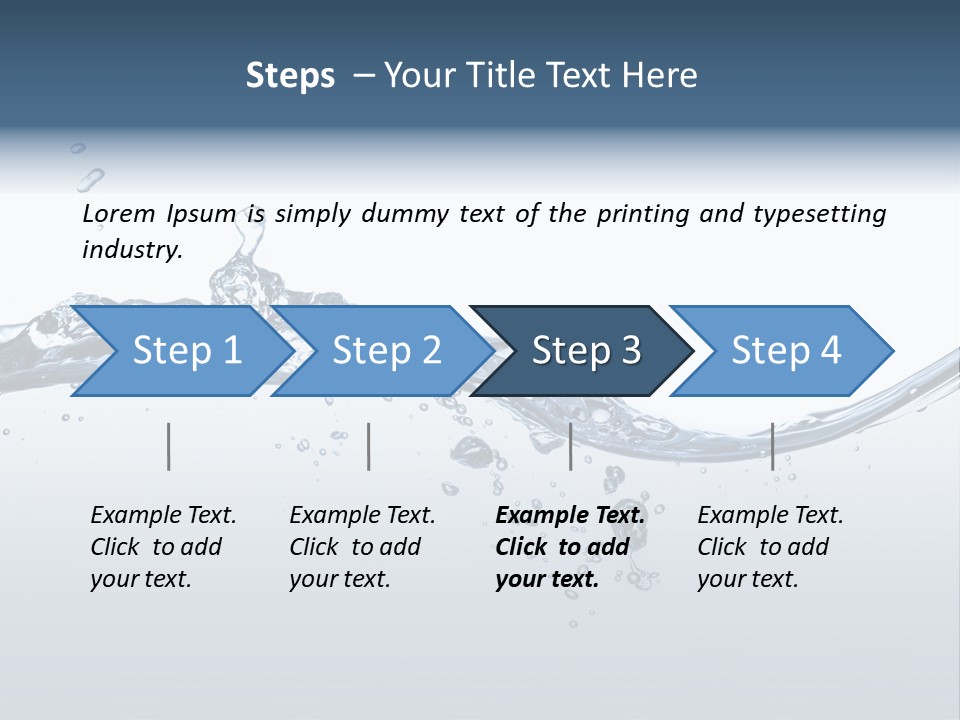 Closeup Clear Liquid PowerPoint Template