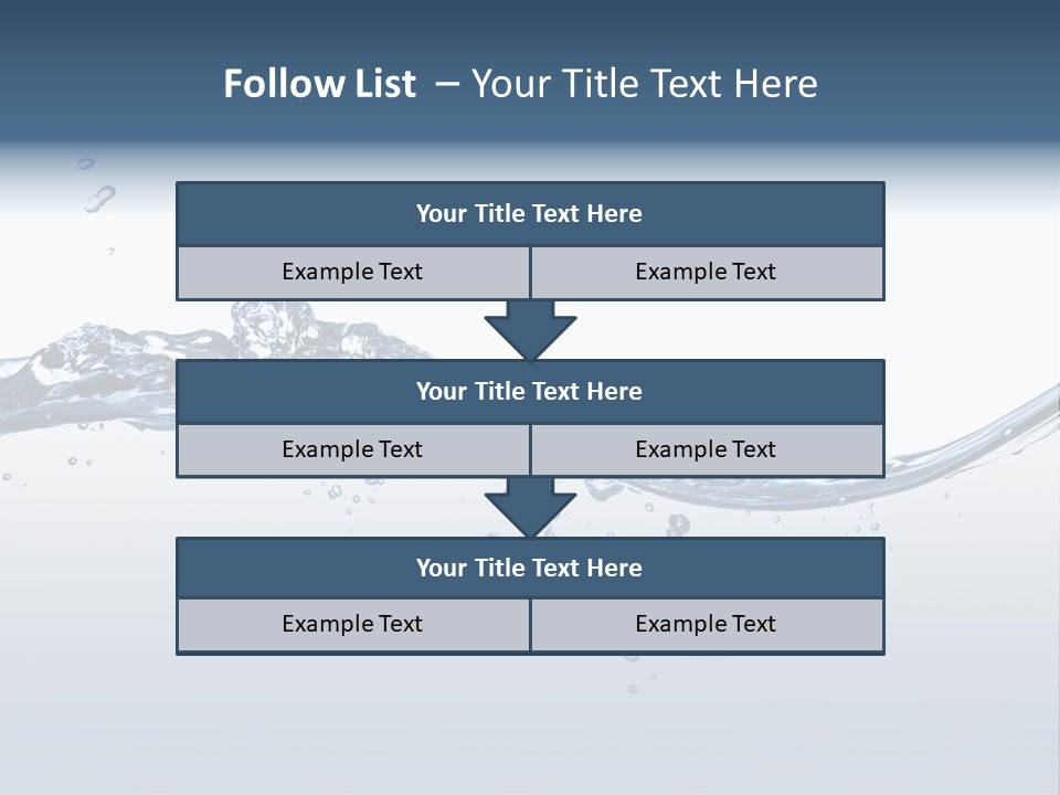 Closeup Clear Liquid PowerPoint Template