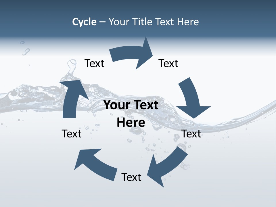 Closeup Clear Liquid PowerPoint Template