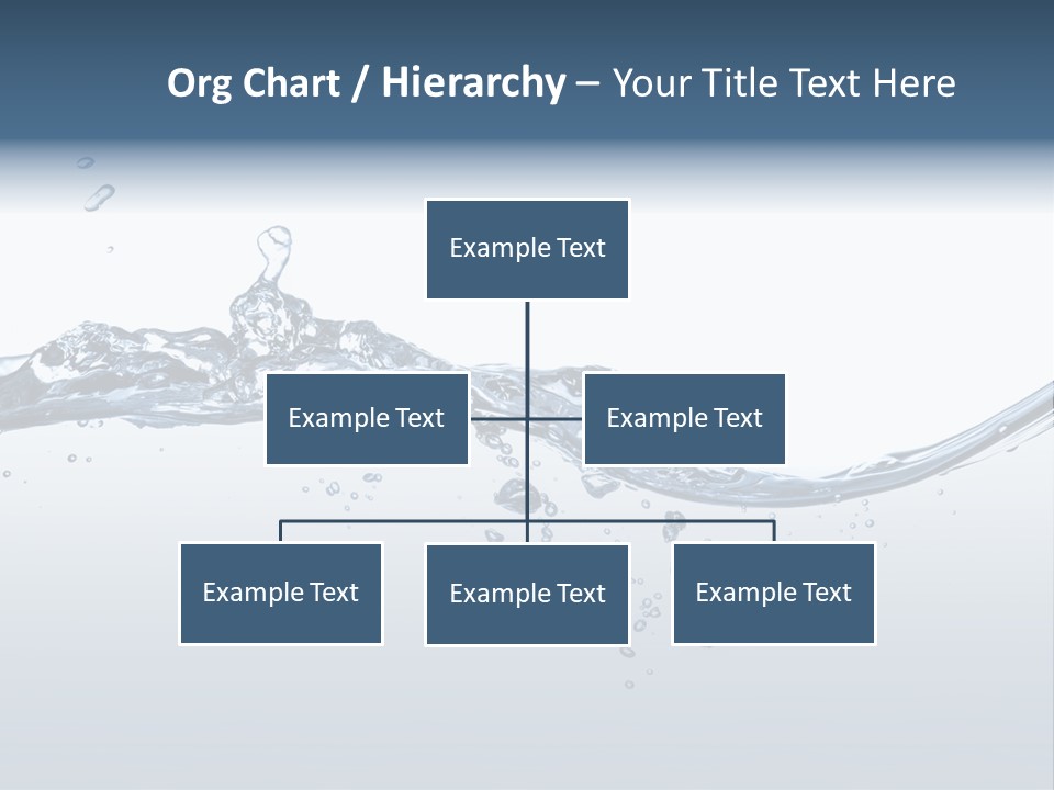 Closeup Clear Liquid PowerPoint Template