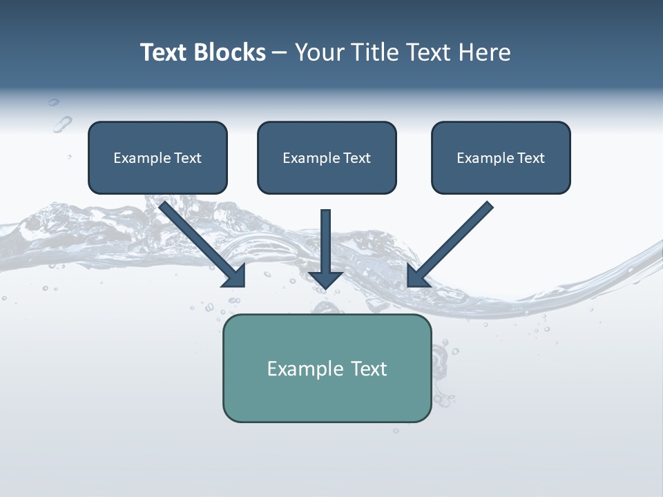 Closeup Clear Liquid PowerPoint Template