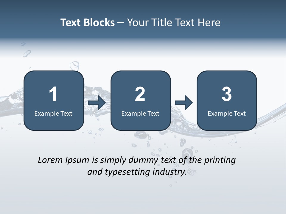 Closeup Clear Liquid PowerPoint Template