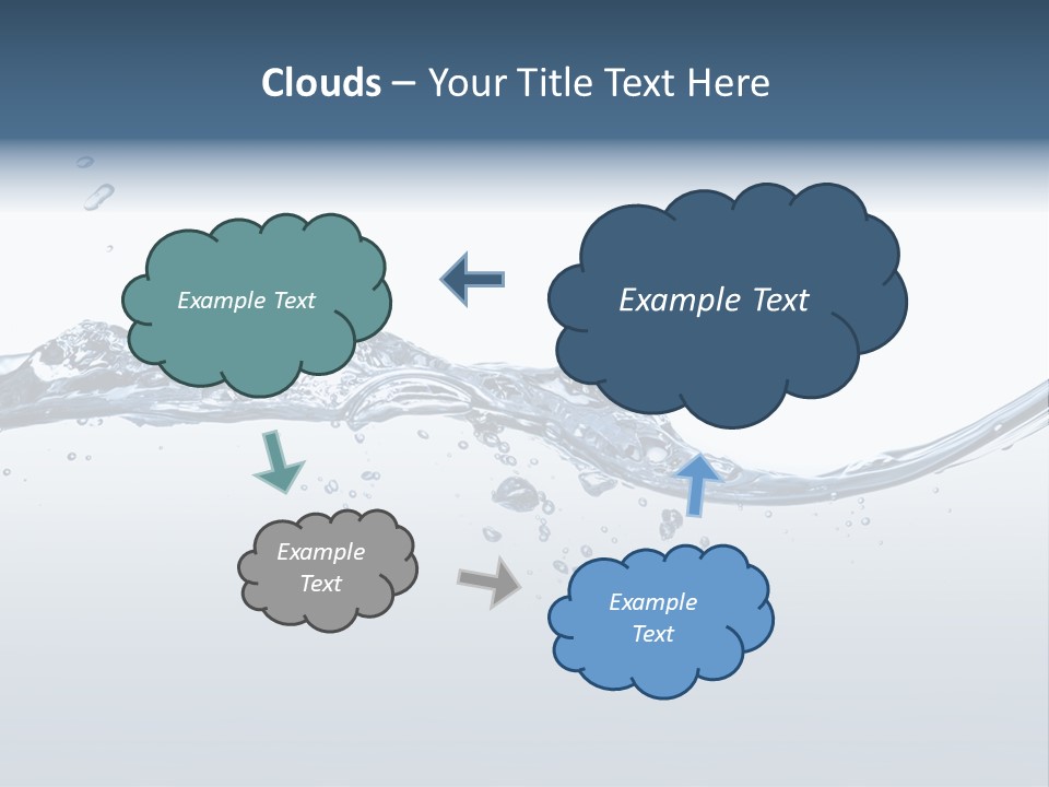 Closeup Clear Liquid PowerPoint Template
