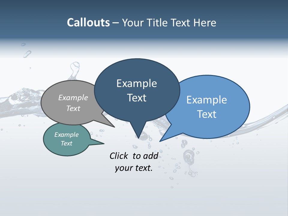 Closeup Clear Liquid PowerPoint Template