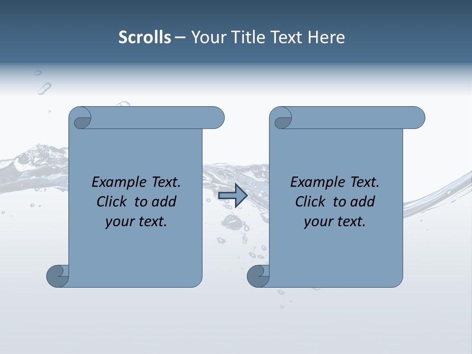 Closeup Clear Liquid PowerPoint Template