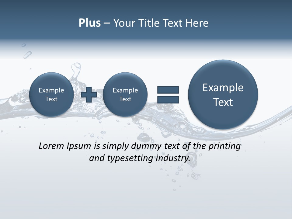 Closeup Clear Liquid PowerPoint Template