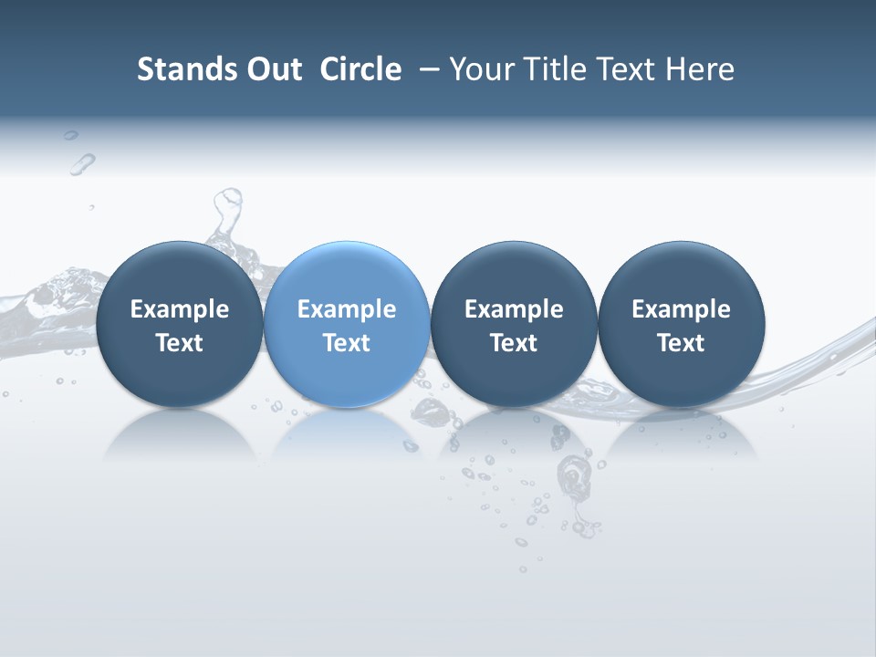 Closeup Clear Liquid PowerPoint Template