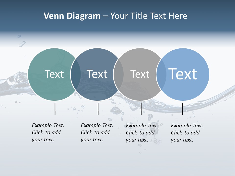Closeup Clear Liquid PowerPoint Template