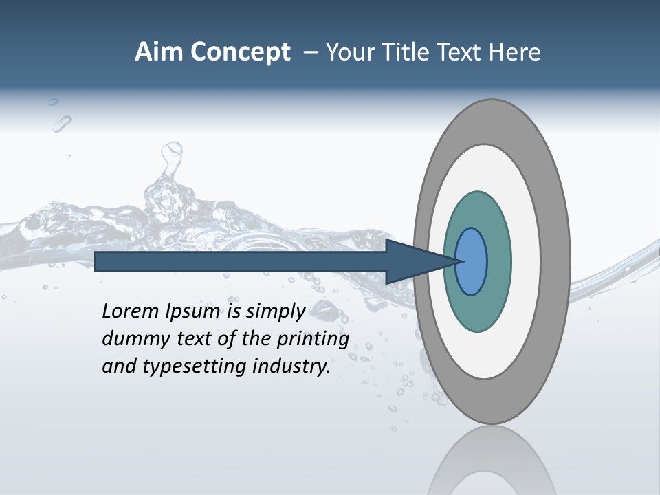 Closeup Clear Liquid PowerPoint Template