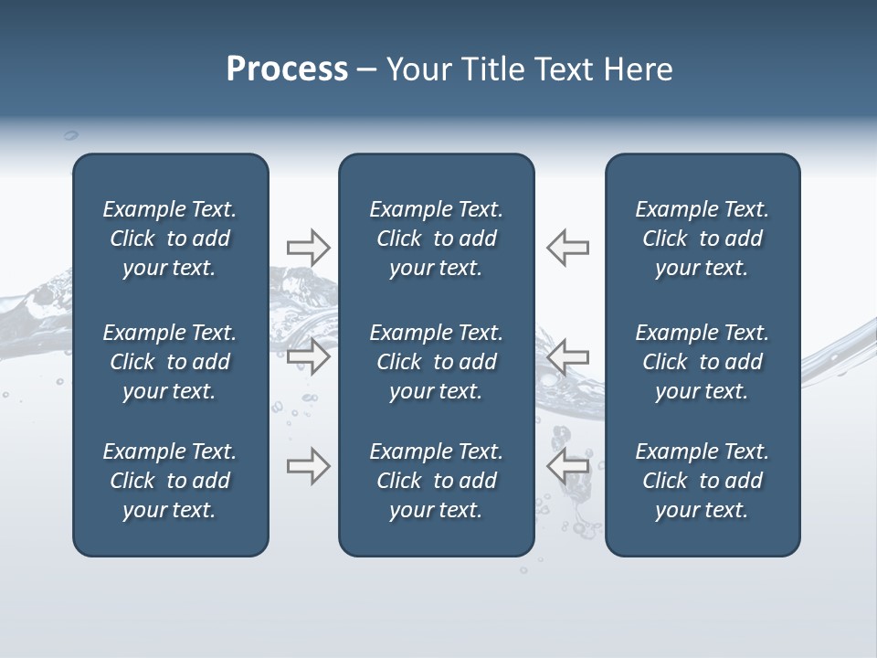 Closeup Clear Liquid PowerPoint Template