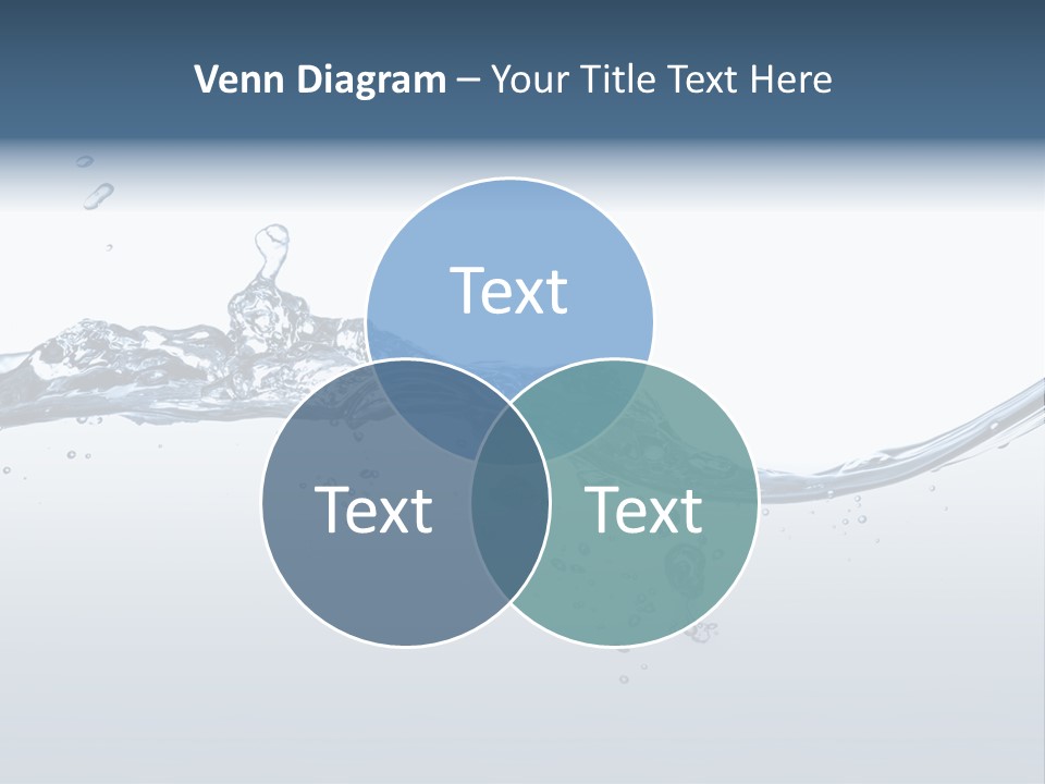 Closeup Clear Liquid PowerPoint Template