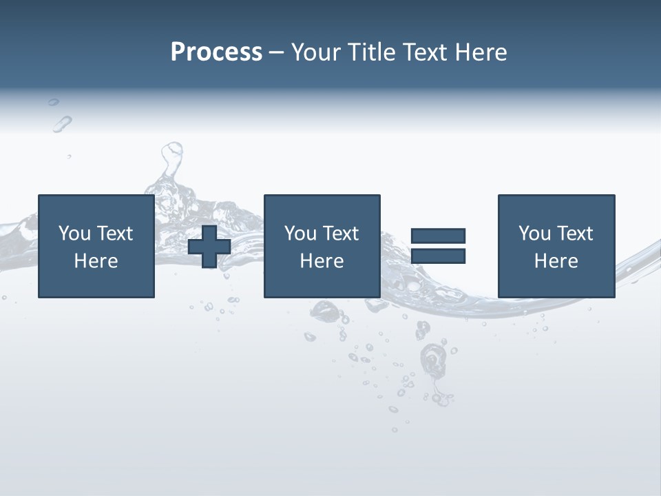 Closeup Clear Liquid PowerPoint Template