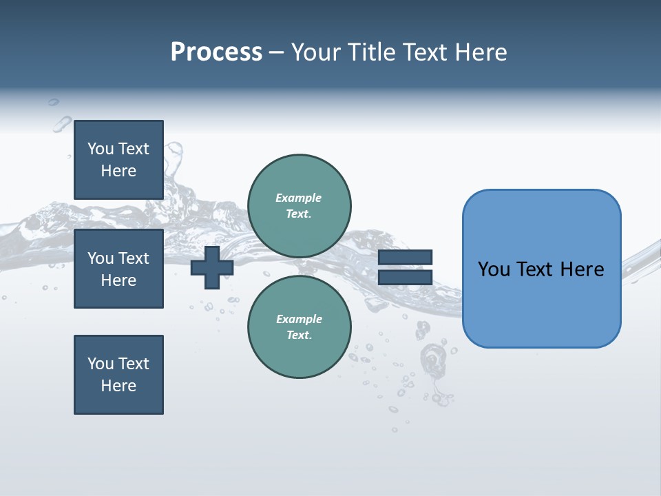 Closeup Clear Liquid PowerPoint Template