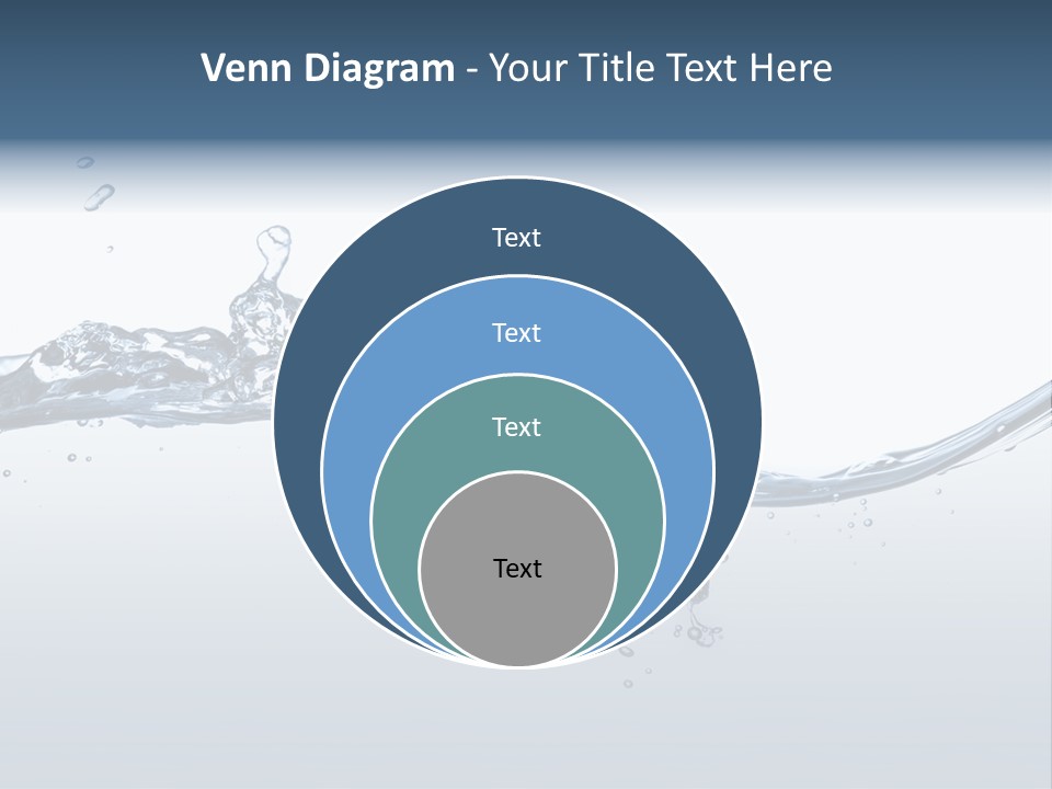 Closeup Clear Liquid PowerPoint Template