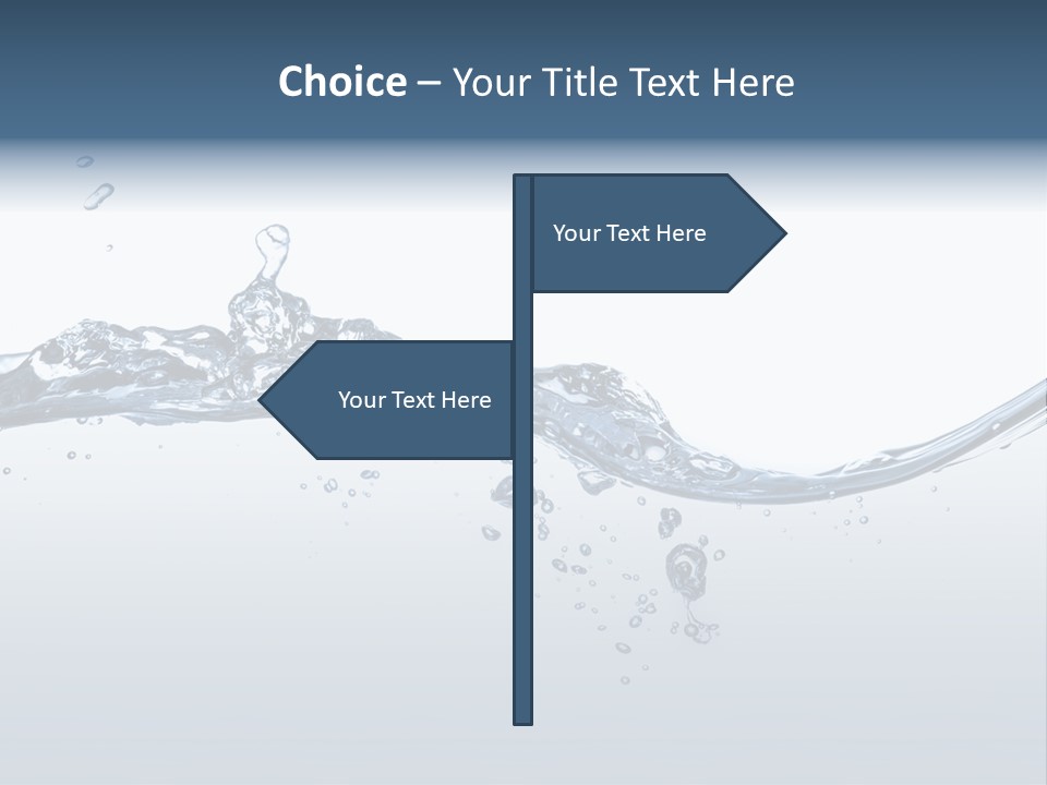 Closeup Clear Liquid PowerPoint Template