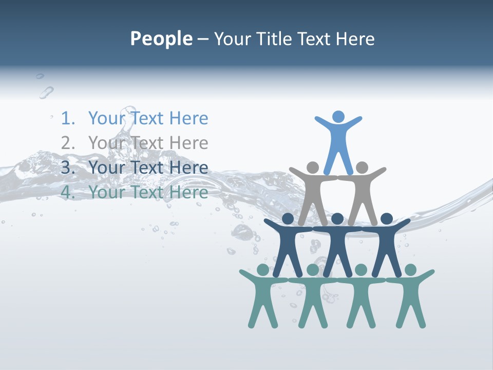 Closeup Clear Liquid PowerPoint Template